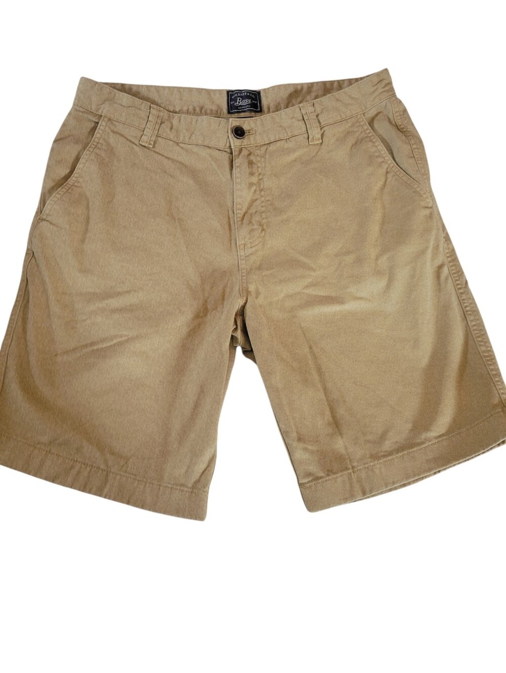 Vintage G.H. Bass & Co. Flat-Front Khaki Chino Shorts Size 33